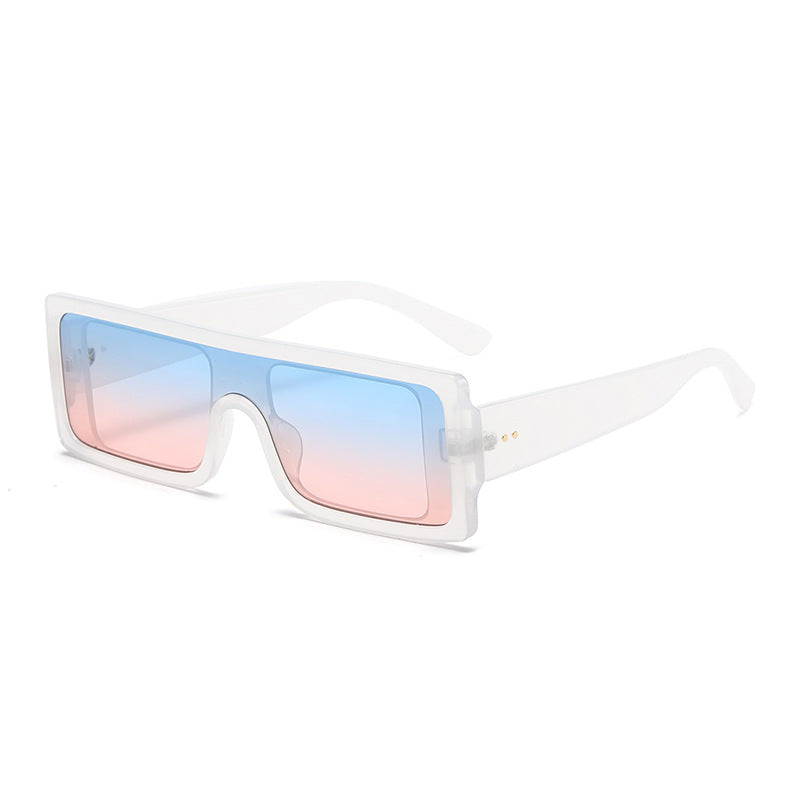 Gafas de sol de PC de marco grande rectangular al por mayor